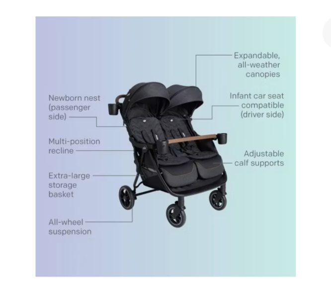 Joie Rosemary LX Full-Size Double Stroller - Image 4