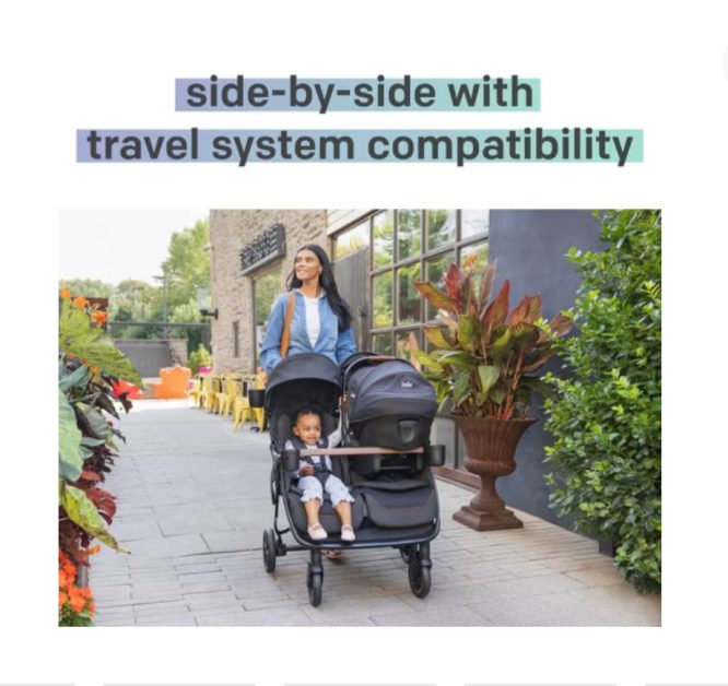 Joie Rosemary LX Full-Size Double Stroller - Image 5