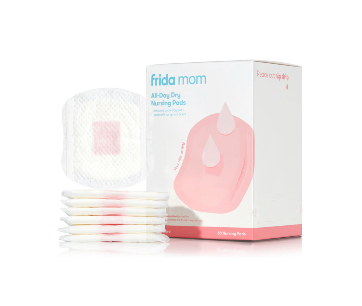 created by photogrid Frida Mom Disposable Nursing Pads, Ultra Absorbency, Soft Texture, 60ct - Image 1